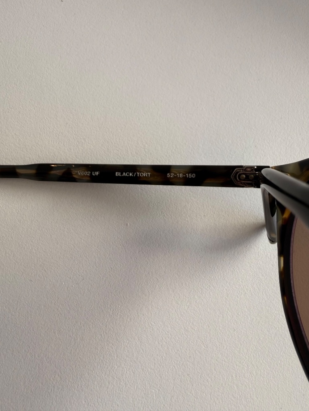 John Varvatos V602 Black & Tortoise Sunglasses - Picture 3 of 4
